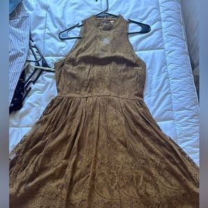 Free People lace open back dress - worn once - size 8